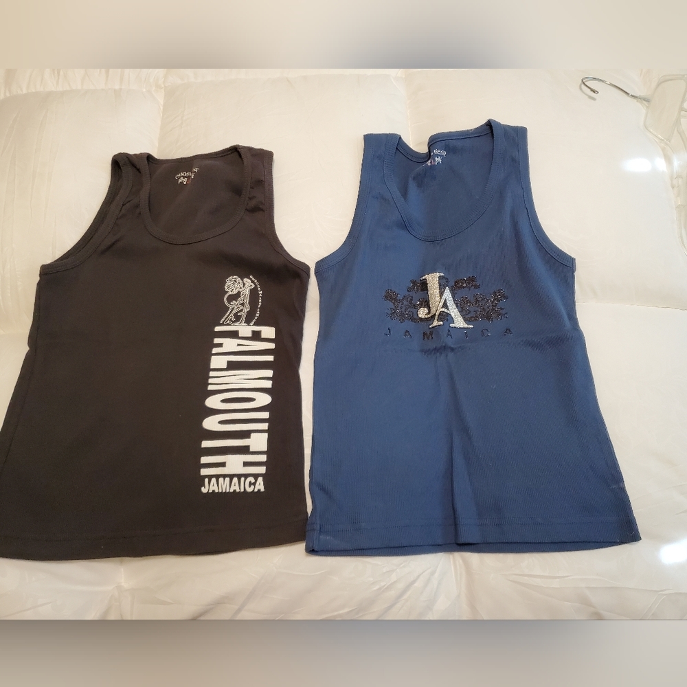 Two (2) Casual Gear Jamaica original tank tops